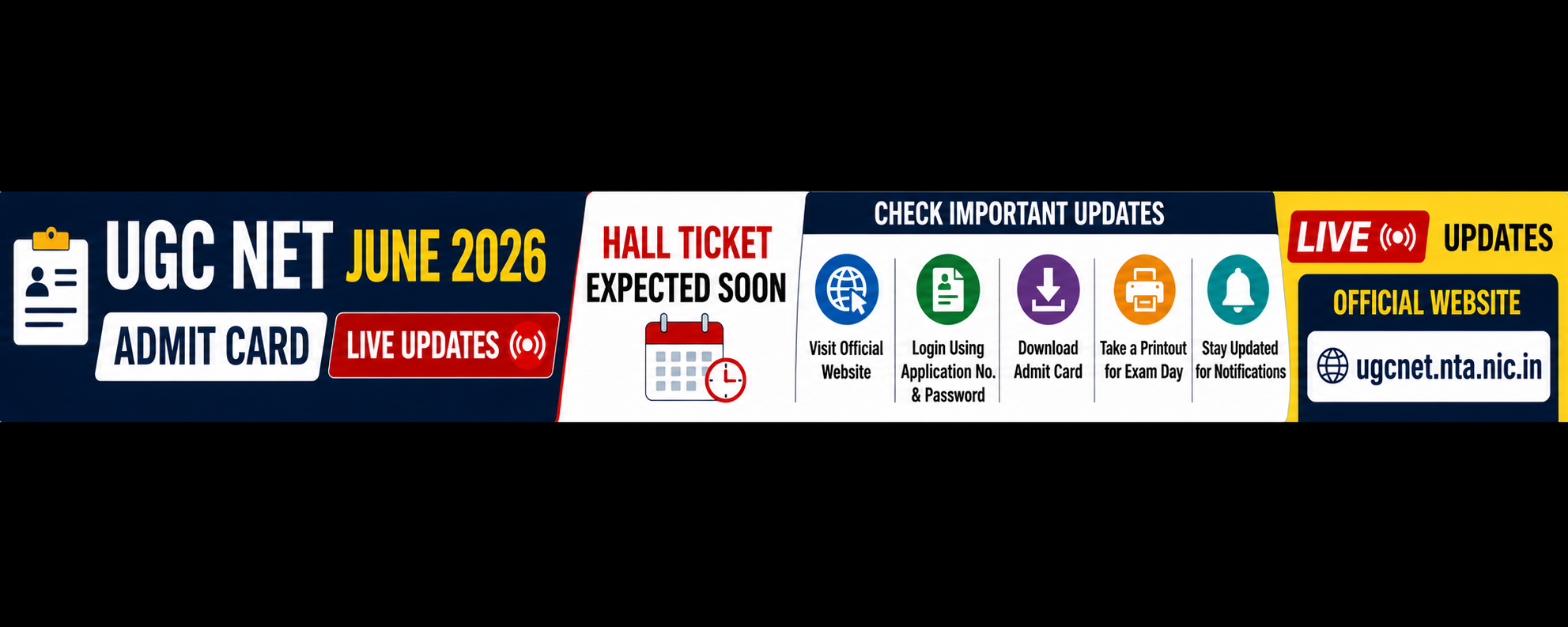 UGC NET June 2026 Admit Card Live Updates: Hall Ticket Expected Soon At ugcnet.nta.nic.in