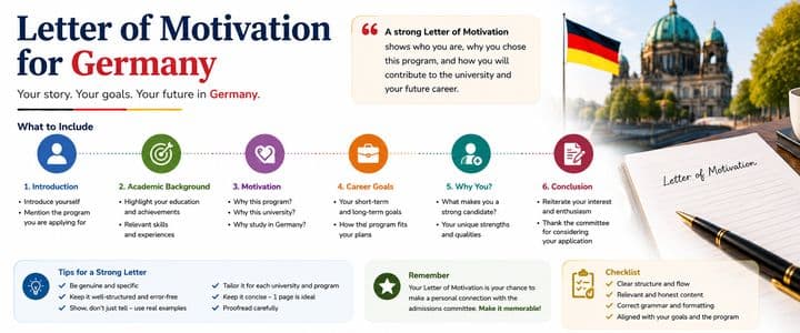 Letter of Motivation for Germany: Format, Structure, Tips and Sample