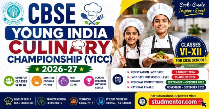 CBSE Young India Culinary Championship 2026-27 Webinar Announced for Participating Schools