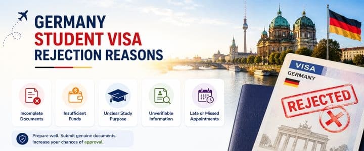 Germany Student Visa Rejection Reasons: Common Causes, Prevention and What to Do After Refusal