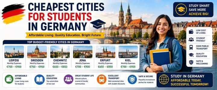 Cheapest Cities for Students in Germany: Rent, Living Costs and Universities