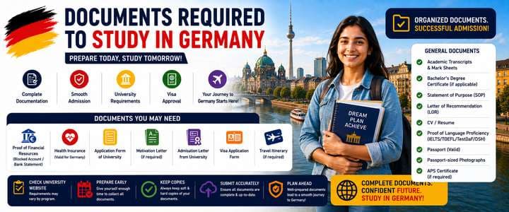 Documents Required to Study in Germany: Complete Checklist for International Students