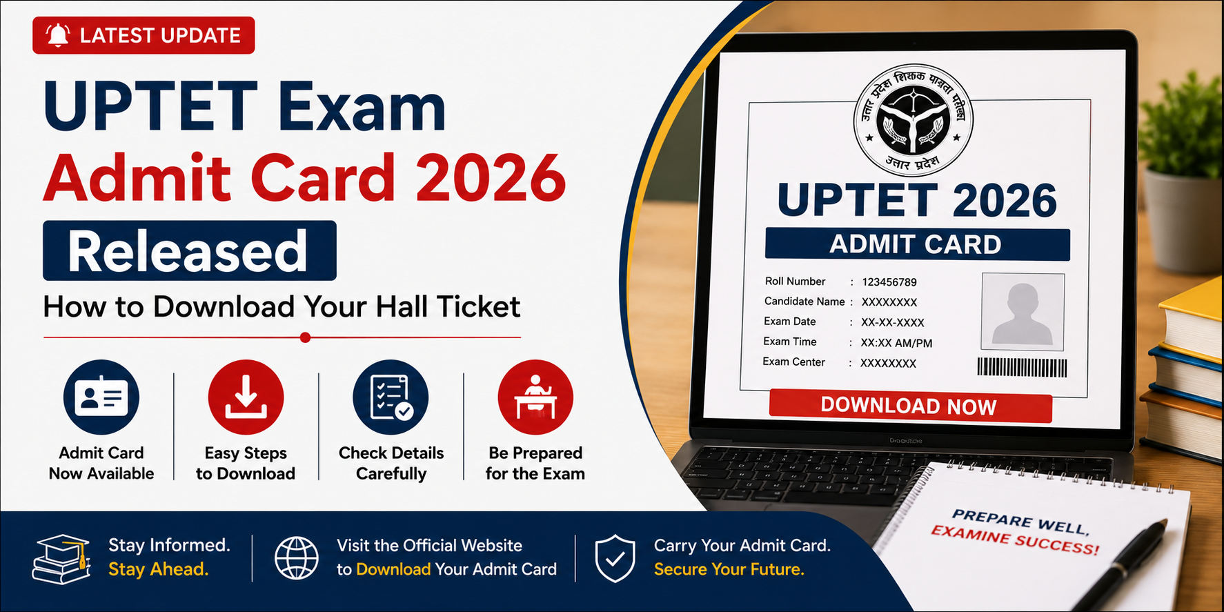 UPTET Admit Card 2026 Released at upessc.up.gov.in; Download Your Hall Ticket Now