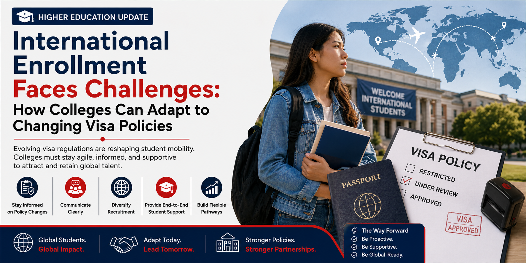 International Enrollment Faces Challenges: How Colleges Can Adapt to Changing Visa Policies