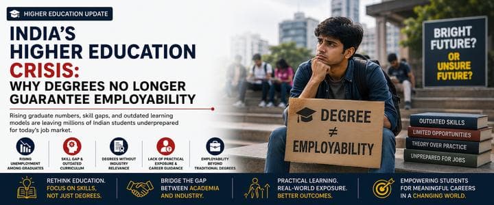 Indiaβs Higher Education Crisis: Why Degrees No Longer Guarantee Employability