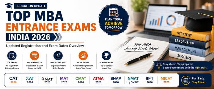 Top MBA Entrance Exams 2026: Updated Registration and Exam Dates Overview